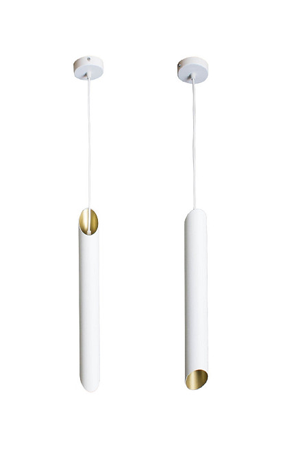 Светильник подвесной трубка Е27 Slice NL 4022 WH+GD Киев - изображение 1