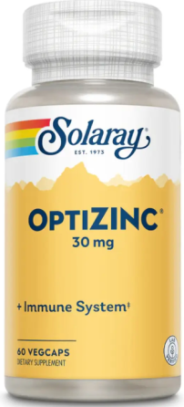 Оптицинк Solaray Opti Zinc 30mg 60 раст капс Киев