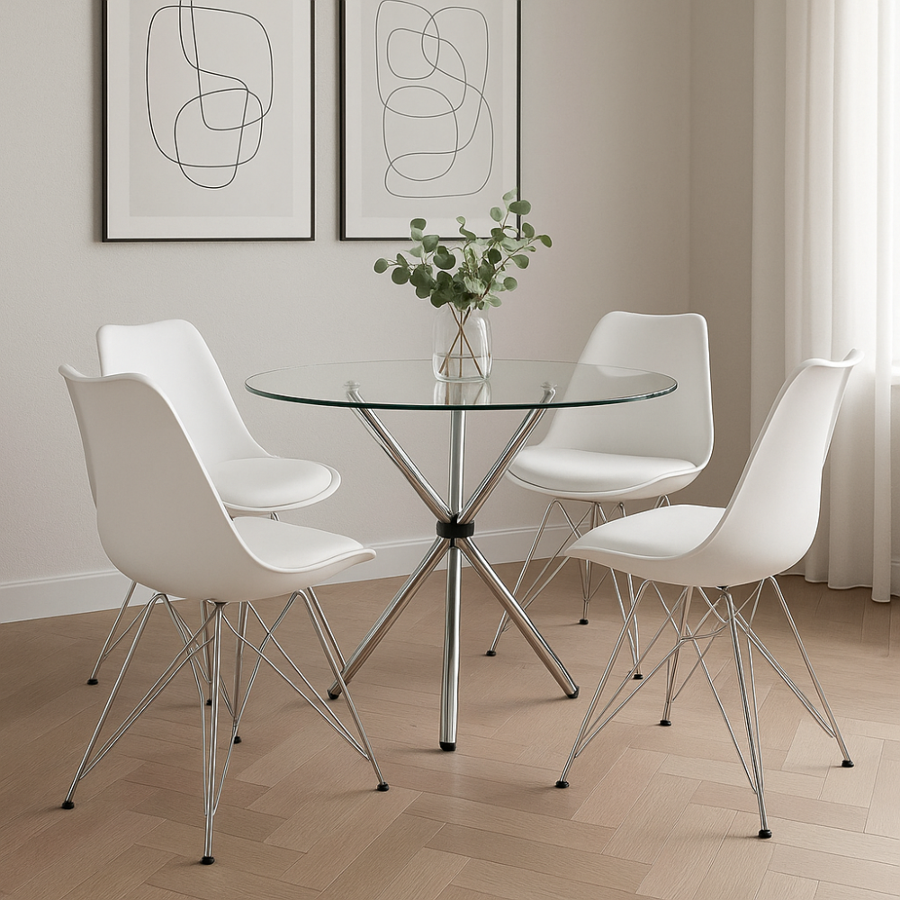 Стілець Тауер С пластиковий білий Дніпро - фото 1