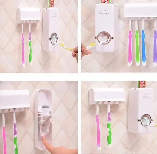 Держатель-диспенсер для зубной пасты и щеток Toothbrush sterilizer автоматический Коломыя - изображение 6