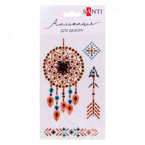 Аплікація "SANTI" 742987 зі страз самоклеючих "Amulet" 9,5х15,5 см, шт Київ