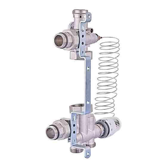 Змішувальний вузол для колекторів Nolf NF.2001-1'' з нижнім підключенням (без насоса) (NF3015) Київ