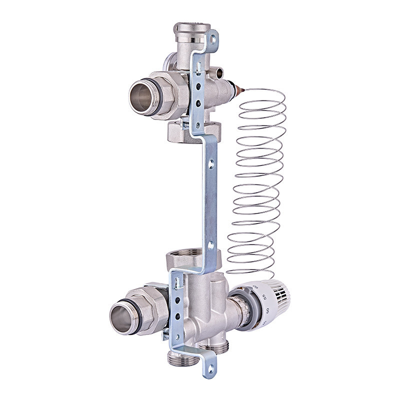 Змішувальний вузол для колекторів Nolf NF.2001-1'' з нижнім підключенням (без насоса) (NF3015) Київ - фото 2
