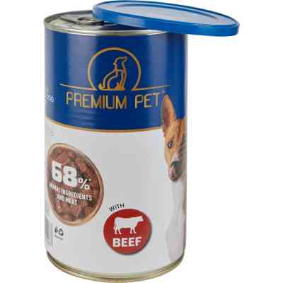 Консервы для собак PREMIUM PET Кусочки в соусе с телятиной 1.240 г (4820255192277) Винница