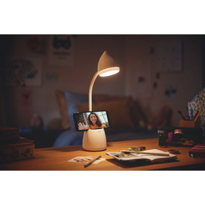 Настільна лампа Philips LED Reading Desk lamp Hat 4.5W, 3000/4000/5700K, 1800mAh (Lithium battery), білий (929003241007) Вінниця - фото 2