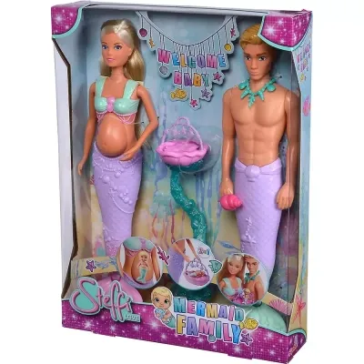 Кукла Simba набор Штеффи-беременная и Кевин Семья русалок с малышом, аксессуары (5733524) Винница - изображение 9