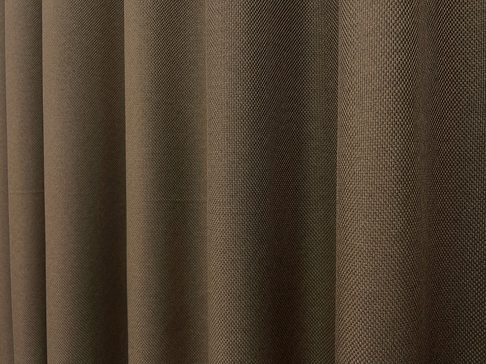 Комплект штор VR-Textil Льон Мішковина 100х270 2шт і Тюль 300х270 277ш-1579т Коричневий з молочним 71-159/1 Київ - фото 7