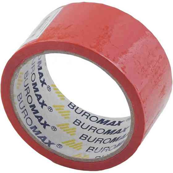 Скотч Buromax Packing tape 48мм x 35м х 43мкм, red (BM.7007-05) Вінниця