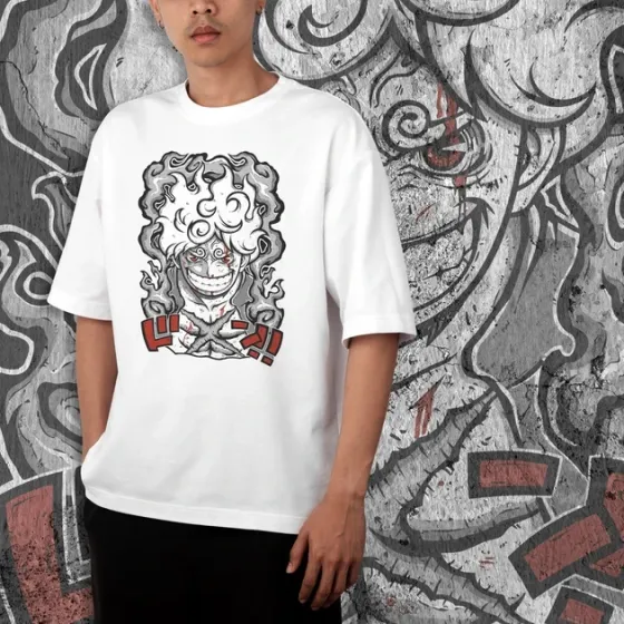 Футболка для підлітка хлопчика з принтом Ван Пис Luffy Niko White Розмір 160 Anime10206 Дніпро