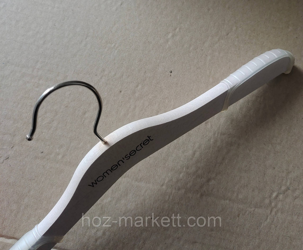 Вішалки плічка жіночі для білизни дерев'яні 32 см із силіконом Women secret Італія Харків - фото 3