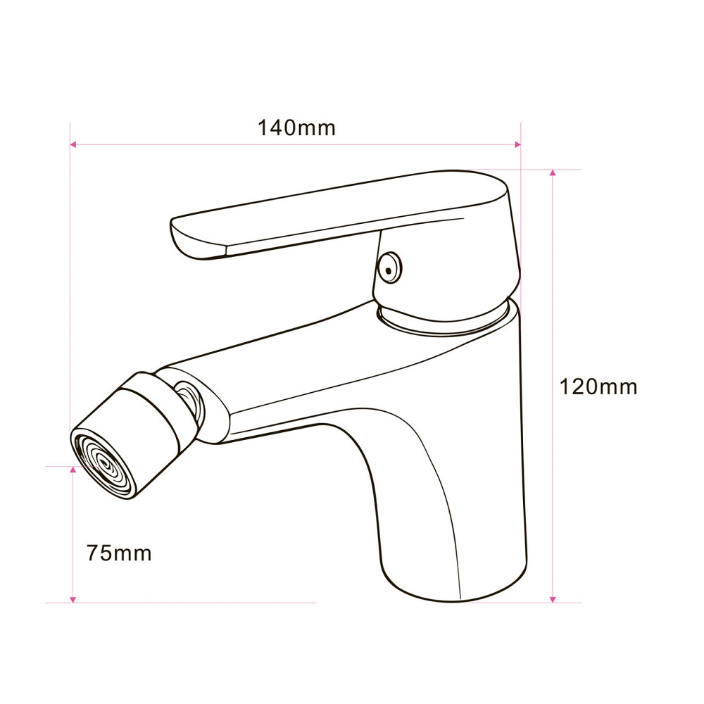 Смеситель для биде Globus Lux Laguna GLA-0106 (000032042) Киев - изображение 2
