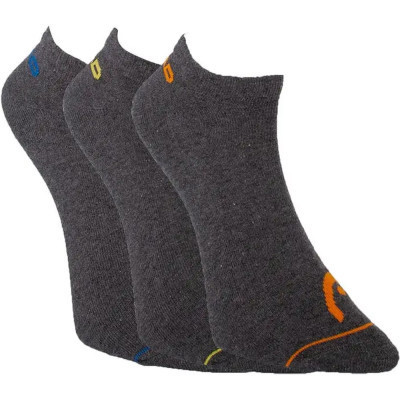 Носки Head Sneaker 3P Unisex 761010001-002 3 пари Темно-сірий 43-46 (8718824970332) Винница - изображение 1