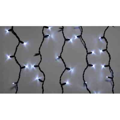 Гірлянда Delux ICICLE flash 108LED 2 х 1 м білий / чорний IP44 EN (90012940) Вінниця