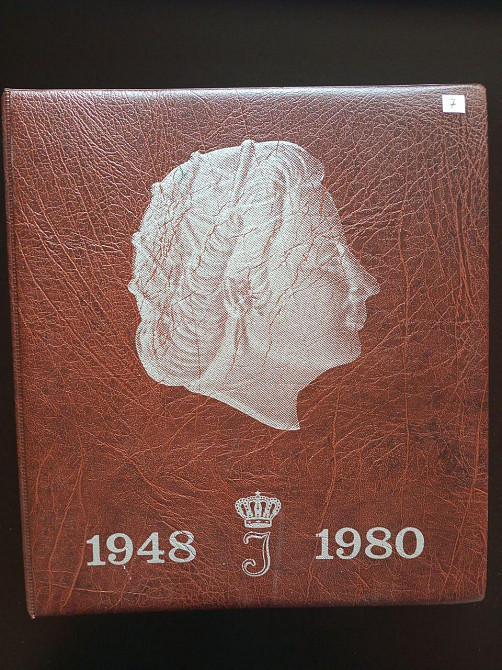 Альбом монет Нідерланди 1948-1980 123 монет 30*27 см (12 аркушів) 7 Б/У Полтава - фото 1