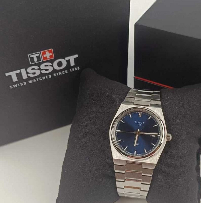 Годинник синій Tissot prx powermatic 80 Топовий Київ - фото 3