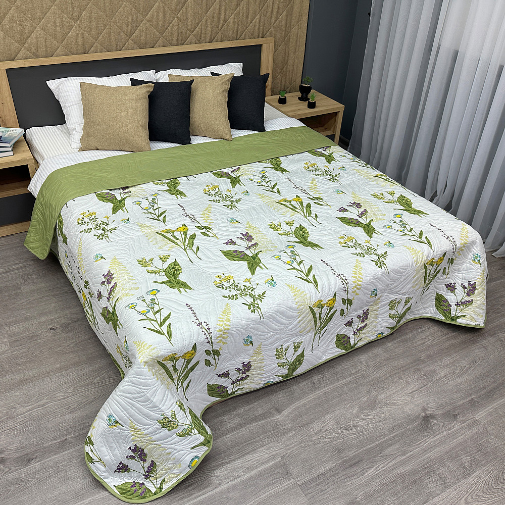 Покривало Decorator Spring Glade 210х215 см с разноцветным цветочным принтом (85-183) Київ - фото 1
