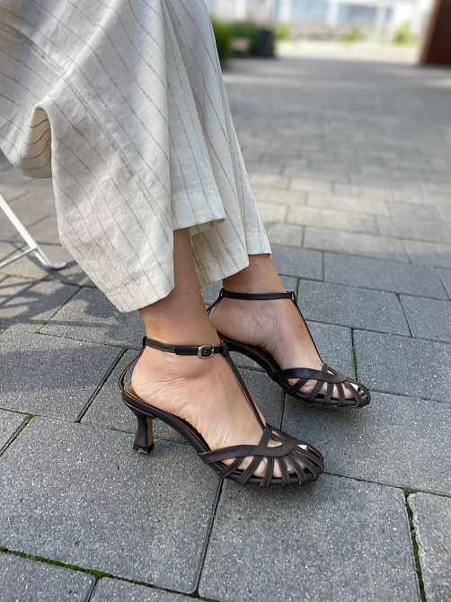 Nikos Босоніжки жіночі Niko`s 2556 шоколадні (літо, шкіра натуральна) (5951) Коломыя - изображение 4