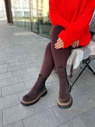 Molly Черевики жіночі MOLLY коричневі замша натуральна высота 17 см размер 37-40 (5718) Коломыя