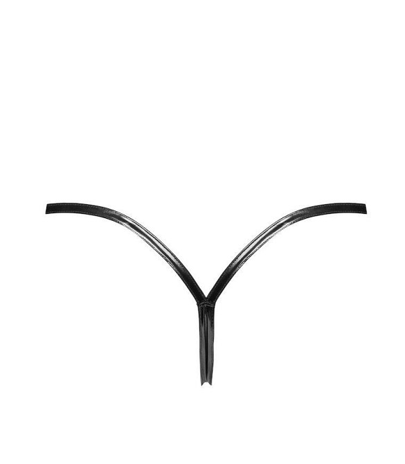 Трусики Noir Handmade P014 Dominae PVC panty with silver clasp XXL Sex Aura Київ - фото 5
