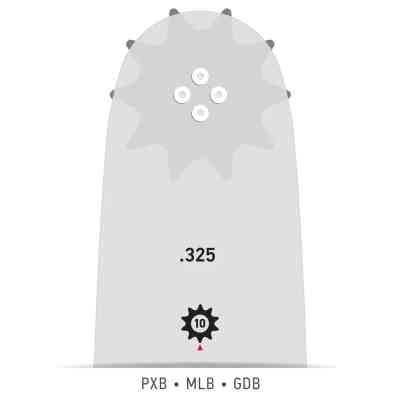 Шина для ланцюгової пили Oregon 0.325&apos;&apos;, 1.3 мм 16&apos;&apos;/40 см (160MLBK041) Вінниця