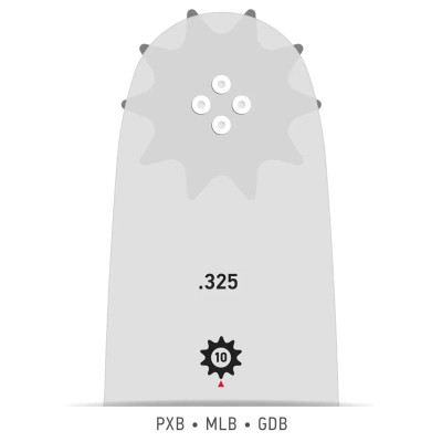 Шина для цепной пилы Oregon 0.325'', 1.3 мм 16''/40 см (160MLBK041) Винница - изображение 2