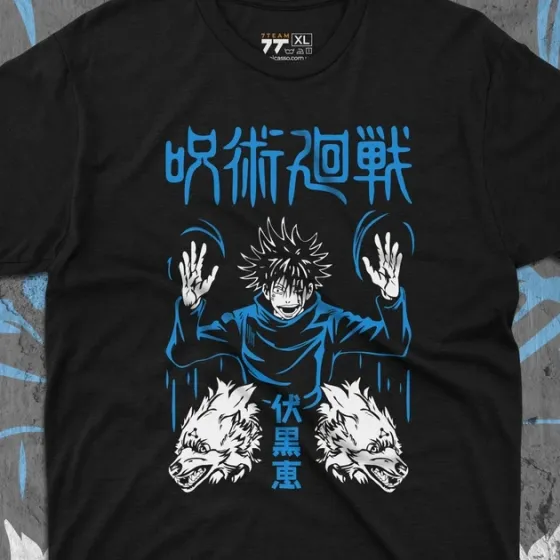 Футболка чоловіча з  принтом Магическая Битва Мэгуми Фусигуро 3 Розмір 48 Дніпро