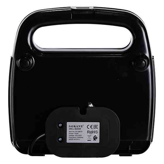 Sokany Електрогриль притискний з антипригарним покриттям 750 Вт Sokany SK-08073 Коломия