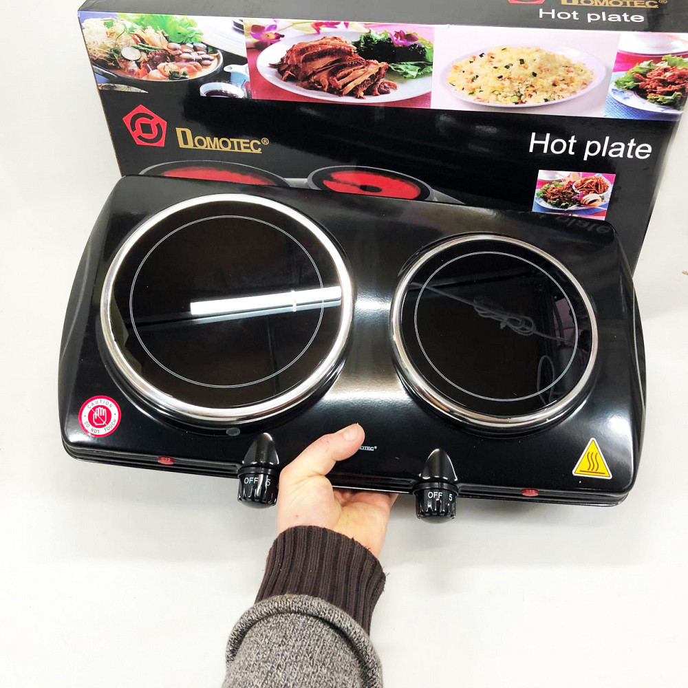 Настольная плита для готовки еды Domotec MS-5852 1200 Вт, Плита переносная для дома BQ-39 Львов - изображение 3