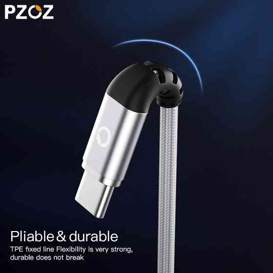 Магнітний кабель Micro USB PZOZ для заряджання і передачі даних (Чорний, 1м) Николаев