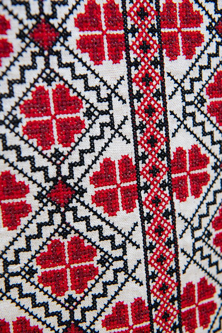 Вышиванка  мужская льняная, длинный рукав, натуральная,( лен ) топ Киев - изображение 2