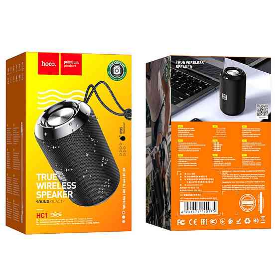 Портативна акустика HOCO HC1 Trendy sound спорт колір чорний 6931474740175 Одеса