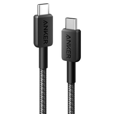 Дата кабель USB-C to USB-C 0.9m 322 Black Anker (A81F5G11) Винница - изображение 1