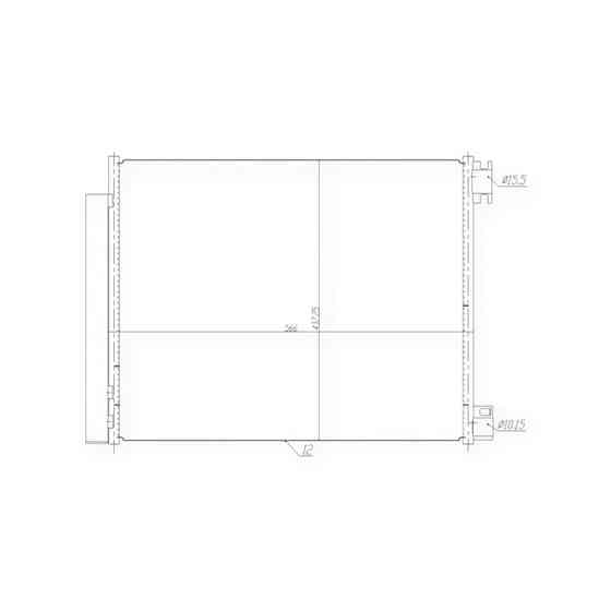 Радиатор Рено Megane IV, Scenic IV 15- кондиционера Мукачево