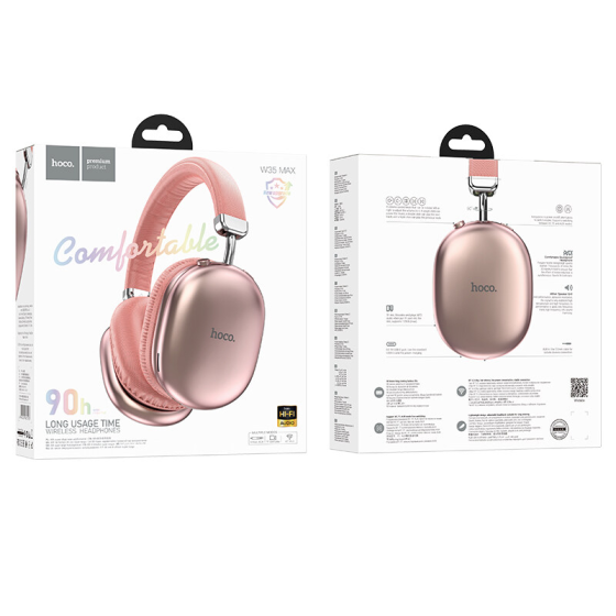 Бездротові накладні навушники HOCO W35 Max Joy BT headphones Pink Київ