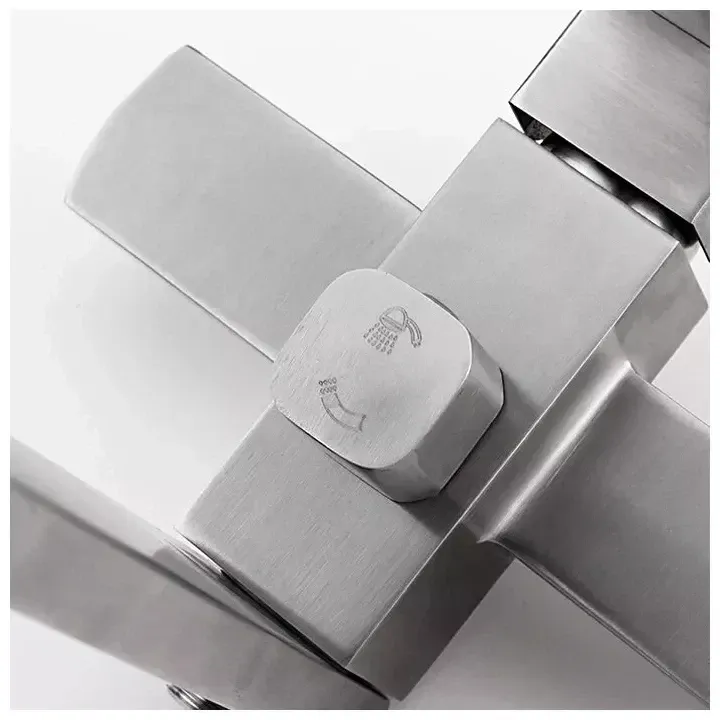 Смеситель для ванны с душевым гарнитуром Frap H802 F32802 сатин Киев - изображение 4