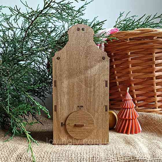 Дерев’яний будиночок-нічник 3 в 1- Скарбничка та декор ручної роботи Ірпінь