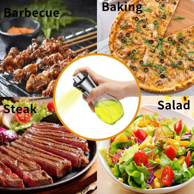 Столова ємність для оцту та олії Benson Big 200 мл, Кухонний розпилювач для PS-264 оливкової олії Київ - фото 5