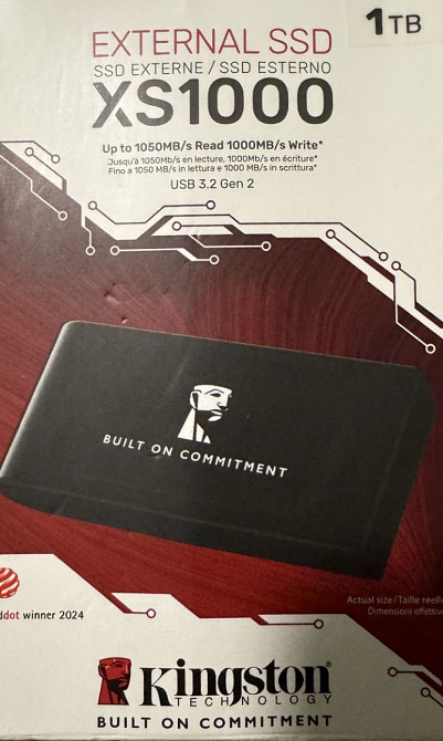 Ssd xs1000 kingston, 1 tb. Киев - изображение 2