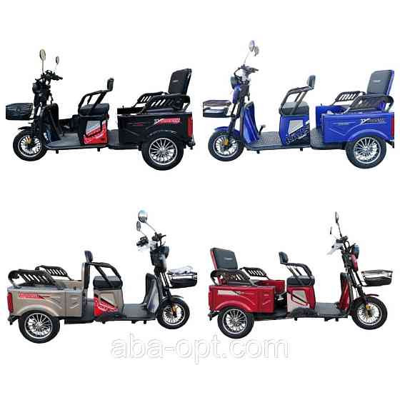 Електротрицикл з кузовом CROSSER TR-5 1000W-72V-24Ah шини 10"/10" купити дешево в Україні Одеса