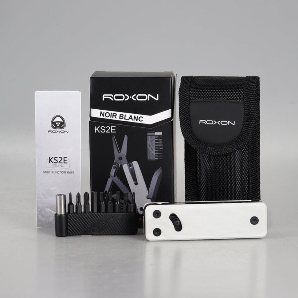 Мини мультитул Roxon KS2E Noir, черное лезвие, белый Киев - изображение 7
