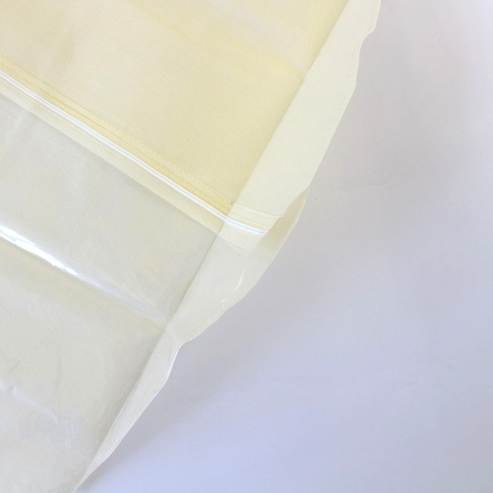 1шт Чохол для одягу на змійці 140х60см,напівпрозорий,Бежевий SBR Київ - фото 7