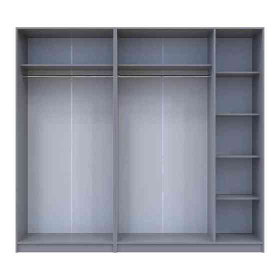 Шкаф для одежды Doros Промо Серый 2+3 ДСП 225х48х204 DRS-011628 (80737767) Львов