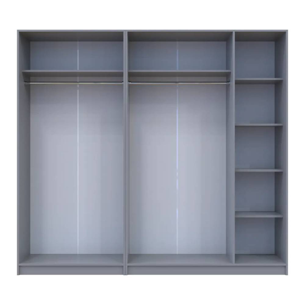 Шкаф для одежды Doros Промо Серый 2+3 ДСП 225х48х204 DRS-011628 (80737767) Львов - изображение 2