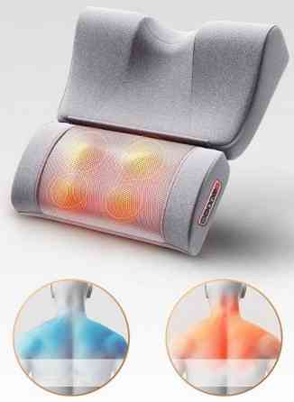 Масажна роликова подушка для шиї, спини та тіла Paradise Sound 501-С з функцією підігріву та музикою Київ