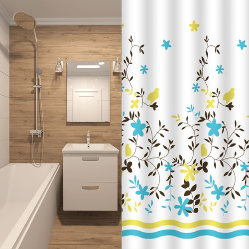 Шторка для ванної 180*200см поліестер Summer time NJ01551 Виланд Житомир - изображение 1