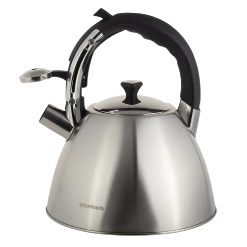 Чайник 3,2л нержавіюча сталь зі свистком з ручкою "soft-touch" 100307 Ofenbach Житомир - фото 5