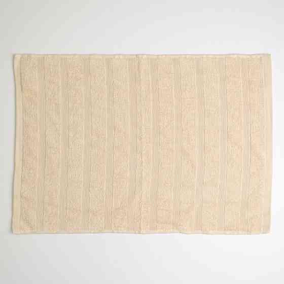 Махровое полотенце для ног с полосками GM Textile 50х70см 450г/м2 (Бежевый) Сумы