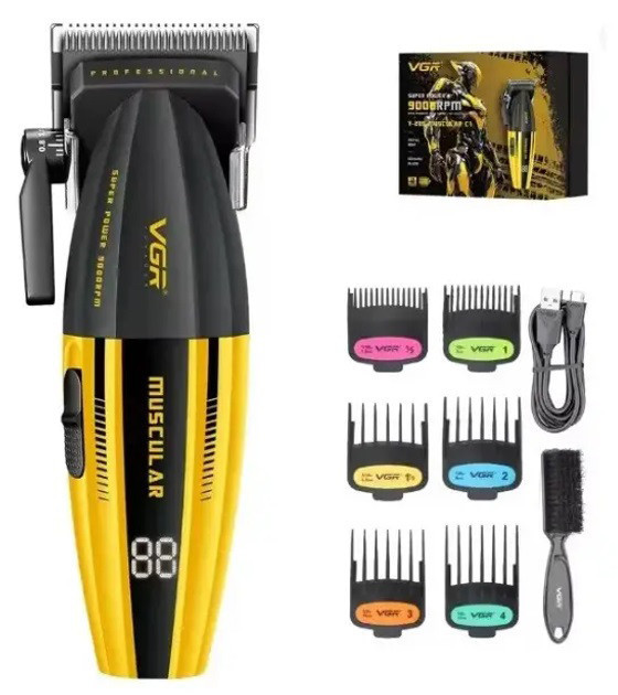 Бездротова машинка для стрижки для дому VGR V-285 Професійний тример гоління RU-28 Київ - фото 1