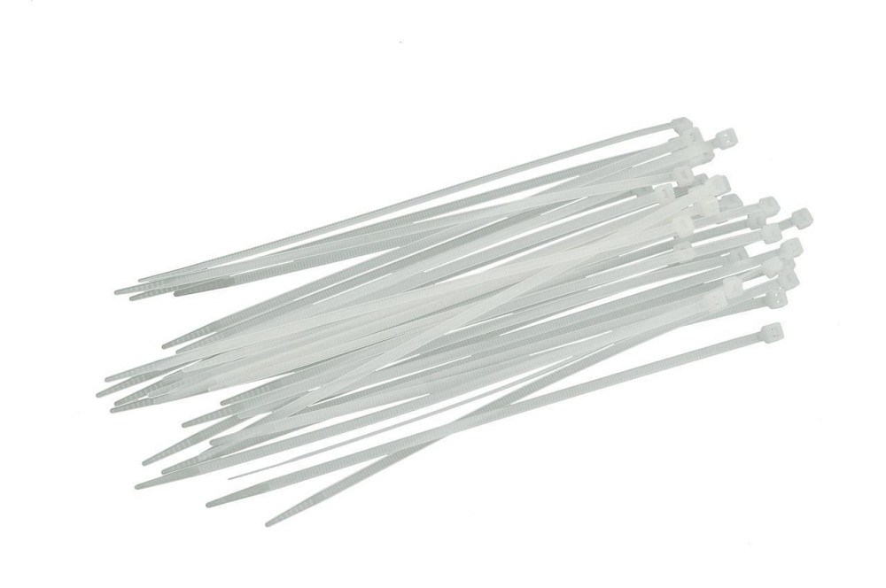 Хомут пластиковий 3*200 мм бiлий, 100 шт Харків - фото 1