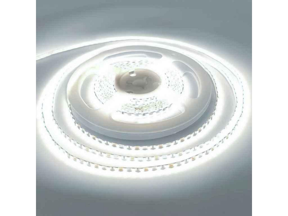 Світлодіодна стрічка 9,6W/m 5м біла (холодна) LED 60 діодів/м, 24V, ТМ EUROLAMP Київ - фото 1